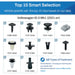 Volkswagen ID.5 Fastener Assortment Mk1 (2021 on)- 50 Piece Kit with Top 10 Most Common Clips & Fixings - VehicleClips