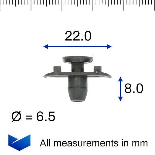 Weatherstrip Retaining Clip, Volkswagen 8L3837199B - VehicleClips