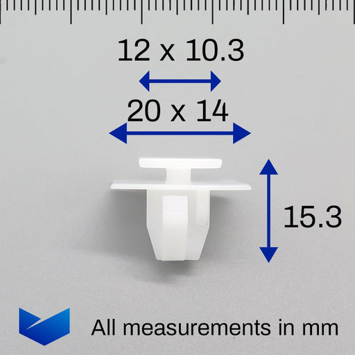 Wheel Arch Flare & Side Moulding Trim Clips, Hyundai 877162W000 - VehicleClips