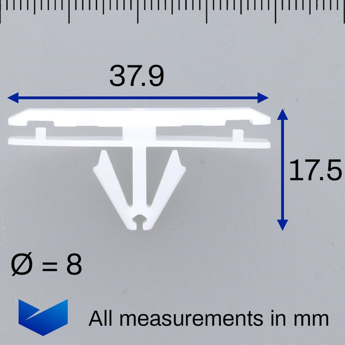 Wheel Arch Flare Trim Clips, Jeep Wrangler 68526185AA - VehicleClips