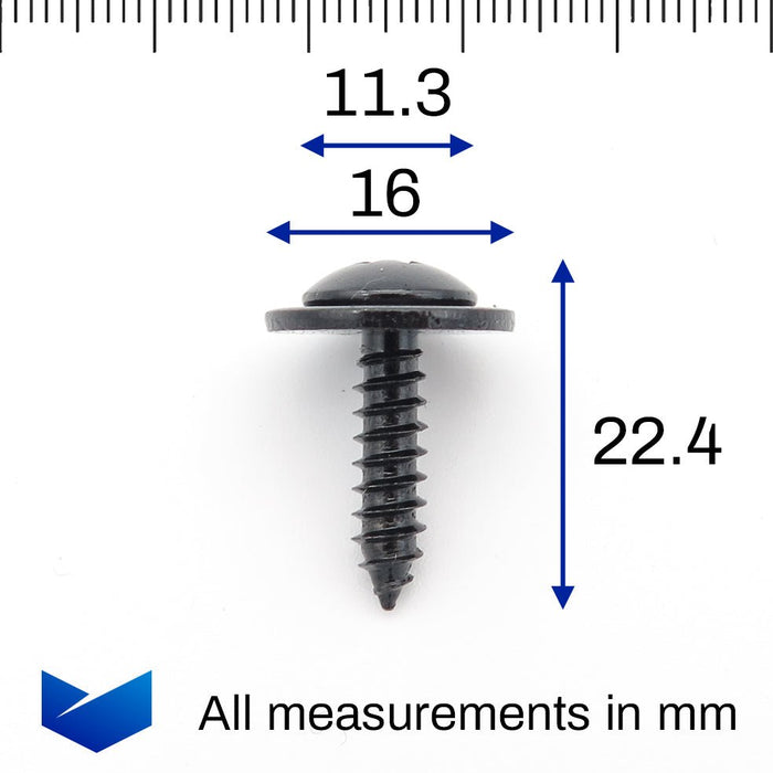 Wheel Arch Lining Screw, Honda 90114 - SE0 - 000 - VehicleClips