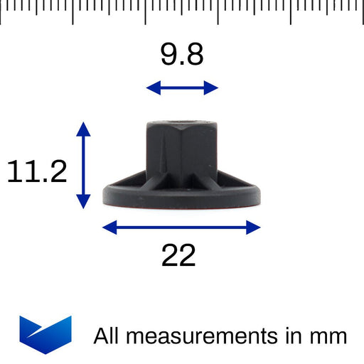 Wheel Arch Lining & Underbody Shields Plastic Nut, Porsche N90757901 - VehicleClips