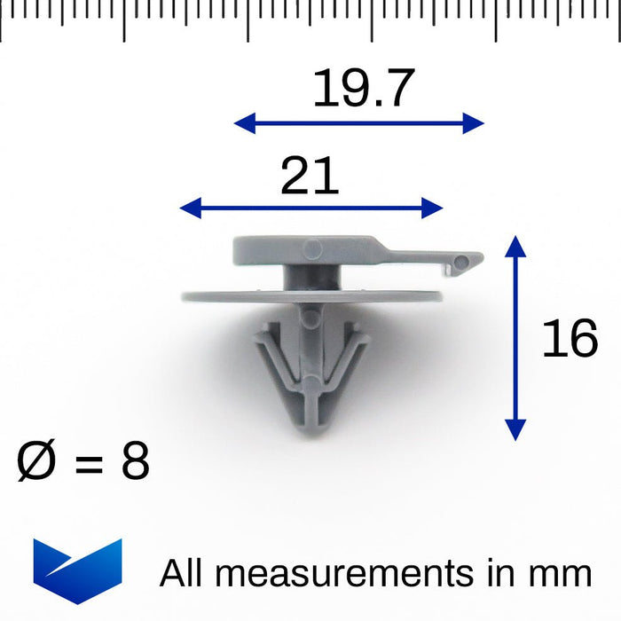 thumbnail image 2 of 20x Spreader Nut Clips & Bolts Kit For Wheel Arch Trim – BMW, Mercedes, Smart 2 of 3