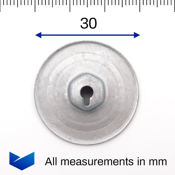 Wide Collared Metal Nut, BMW 07146949380 - VehicleClips