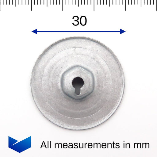 Wide Collared Metal Nut, BMW 07146949380 - VehicleClips