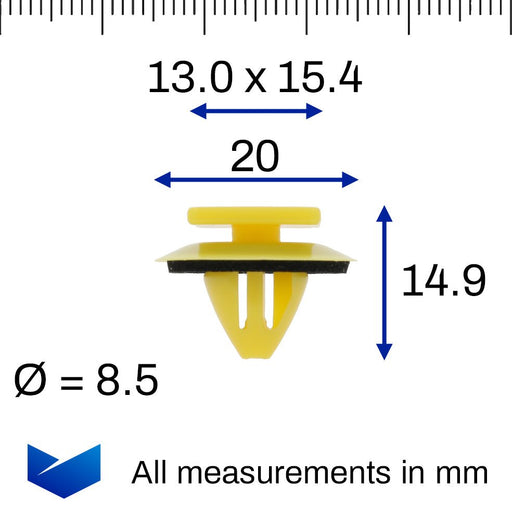 Windscreen Trim & Moulding Clip, Kia 86179 - 2V010, 861792V010 - VehicleClips