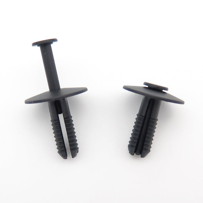 7mm Push Fit Black Plastic Rivet 90508809 - VehicleClips