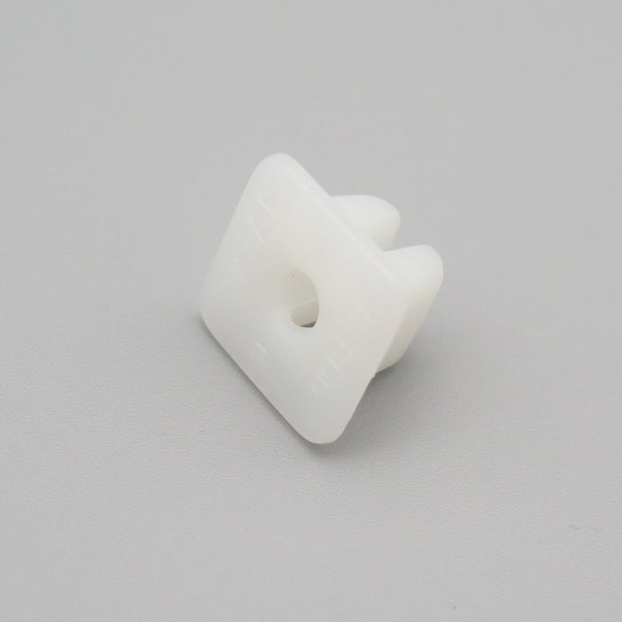 8mm x 8mm White Plastic Locking Nut / Screw Grommet - VehicleClips