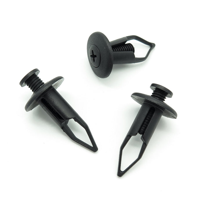 9mm Plastic Scrivet Clip- For mudguards bumpers sideskirts & trim - VehicleClips