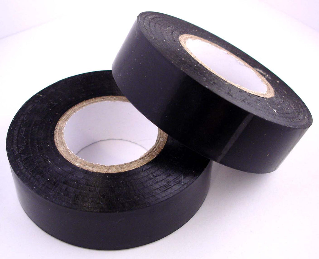 Schwarzes Isolierband, flammhemmend, 19mm breit, 0,13 mm dick, 20m