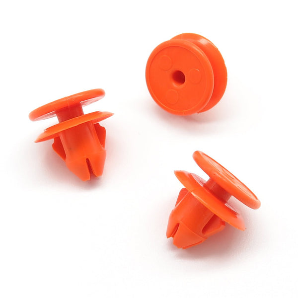 Exterior Wheel Arch Moulding Clip, Orange, Volvo 8659732 - VehicleClips