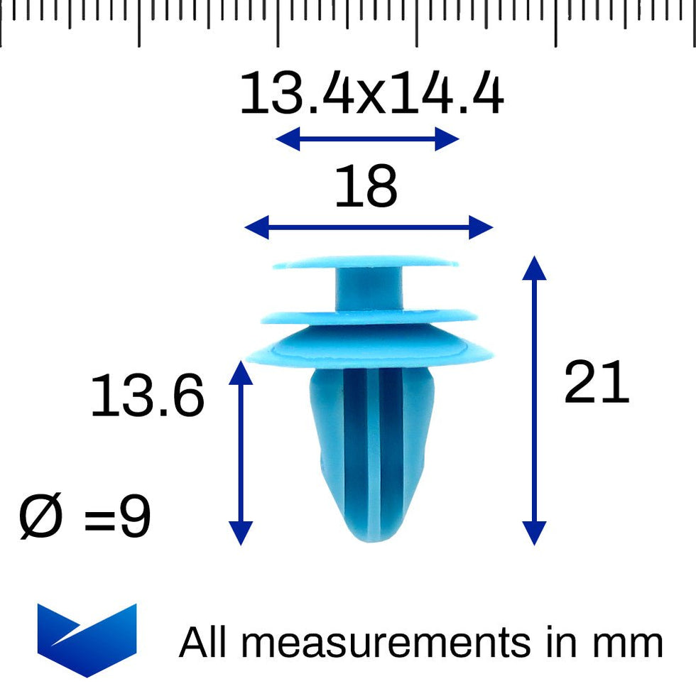 Honda Windscreen Cowl, Scuttle Panel, Wiper Motor Cover, Trim Fastener