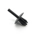Plastic Pin Rivet Trim Clip for a 5.5mm Hole, 16mm Collar, Black - VehicleClips