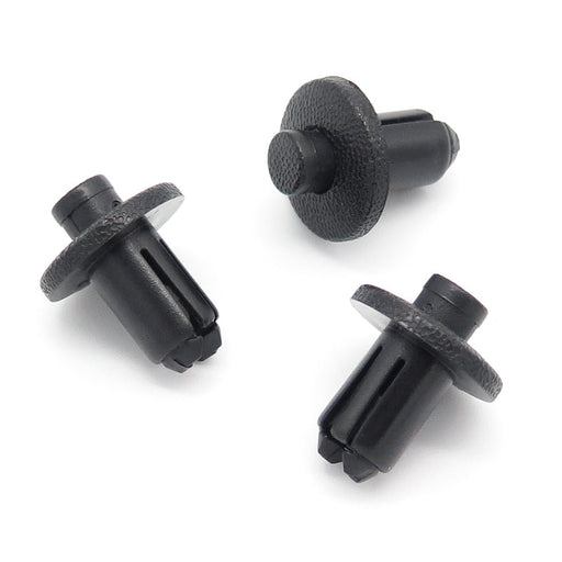 Push Fit Plastic Bumper Clip, 9mm Hole, Black, Toyota 90467-09139 - VehicleClips