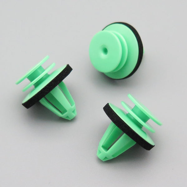 Skoda Door Card Clips- Green Interior Door Panel Trim Clips Fasteners 6Y0867260 - VehicleClips