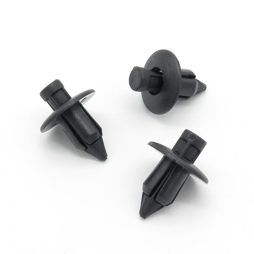 Suzuki Black Plastic Rivets- Trim Clips for Bumpers, Sideskirts, Sills & Fairing 09409-07308-5PK - VehicleClips