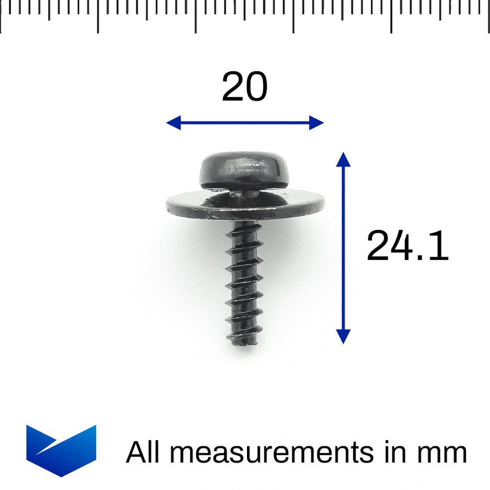 Torx Headed Screw with Washer, Ford 1449533 — VehicleClips