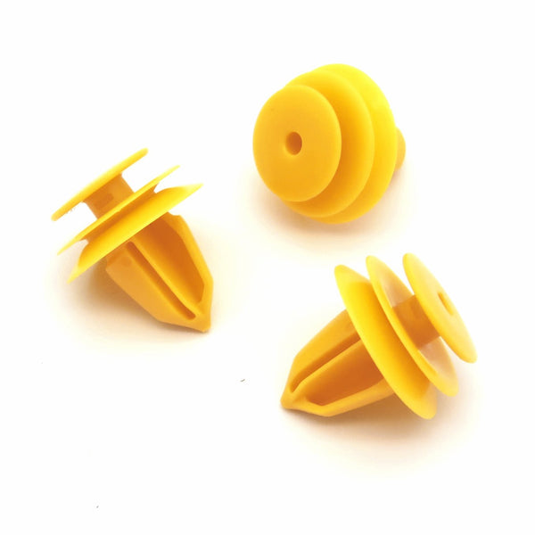 Trim Panel Mounting Clip, Yellow, Nissan 84953JA00A - VehicleClips