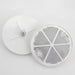 White Circular Reflector with Rear Bolt Attachment, 60mm - VehicleClips